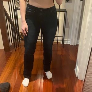 LIVERPOOL Sadie Straight dark blue wash jeans